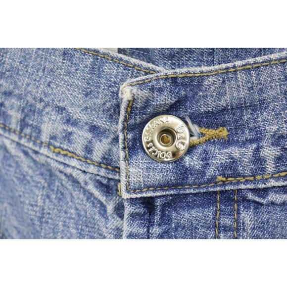 Dolce and Gabbana Jeans Men Distressed Blue Flags Size 36 W34 L 28.5 Soccer? - Picture 13 of 16